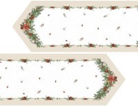 Дорожка на стол 45х300 cm  "celebration", цвет: бежевый, tm lefard, полиэстер 100% (986-001-32)