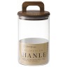 Банка для хранения стеклянная с крышкой из акации hanle, 1,1 л (75863)