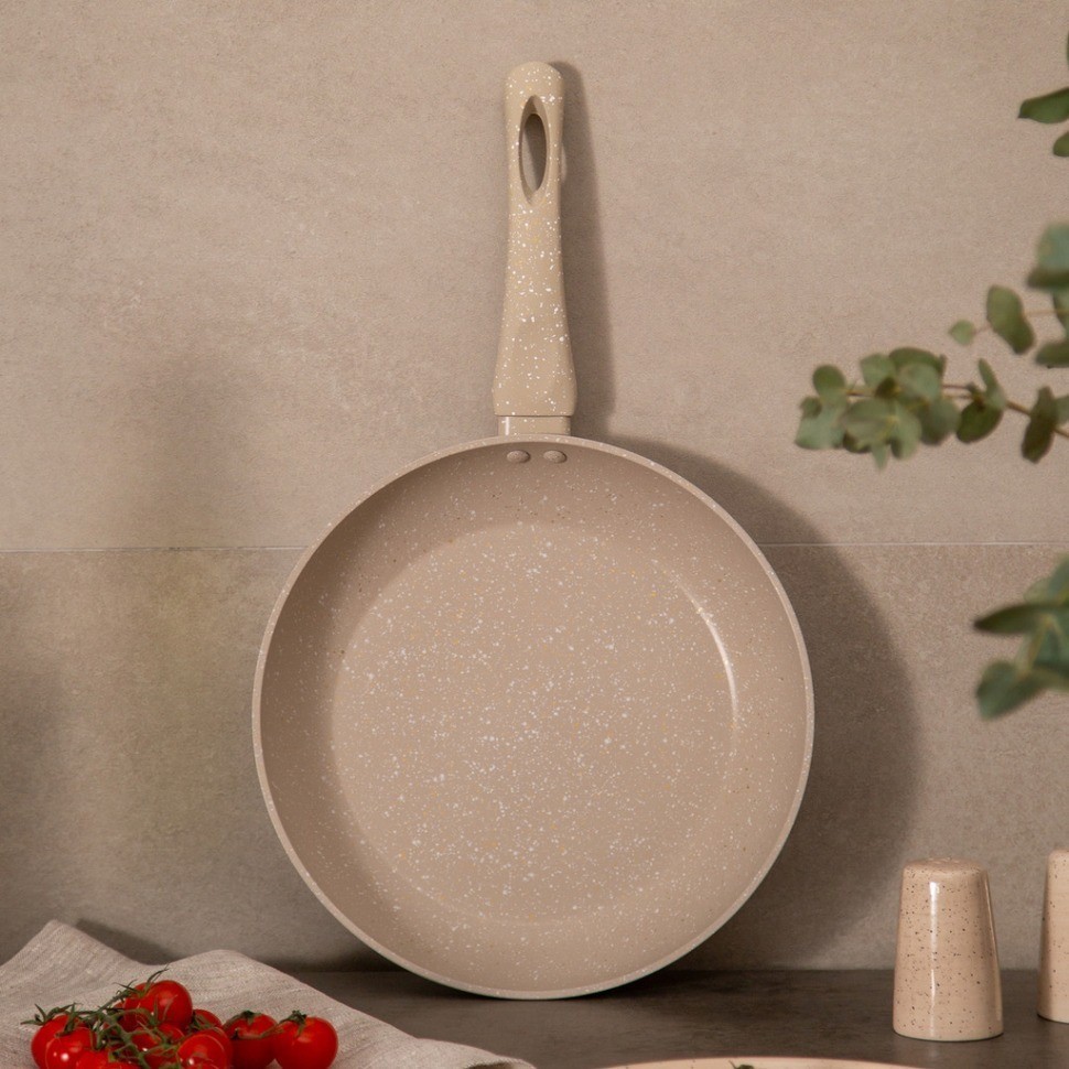 Сковорода agness с антипригарным покрытием "latte", 26х5,2см (932-503)