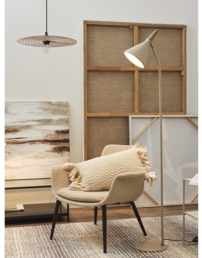 Торшер thor, 164 см, бежевый (76354)