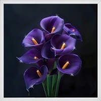 Картина МИР ЛИЛОВЫХ ТЕНЕЙ с кристаллами Swarovski (3171)