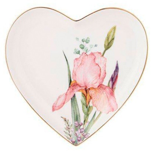 Тарелка lefard "irises" сердце 15*2 см (590-361)
