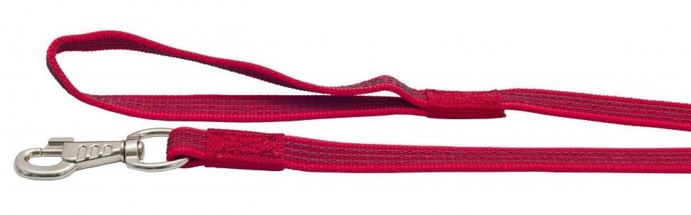 Поводок нейлоновый с латексной нитью Каскад 2 см, длина 10 м, красный (83052)
