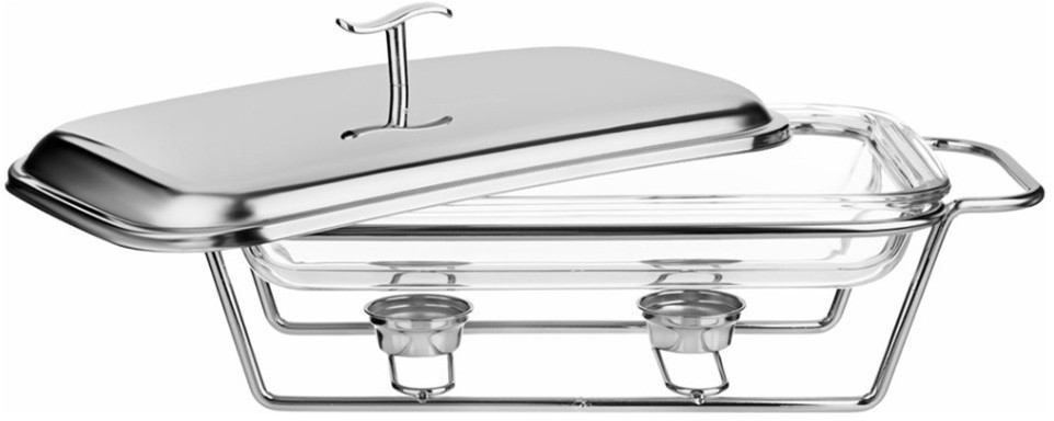 Мармит agness  прямоуг silver 2,2l (781-504)