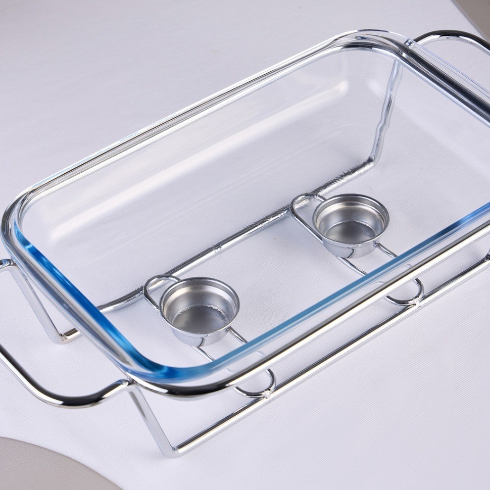 Мармит agness  прямоуг silver 2,2l (781-504)