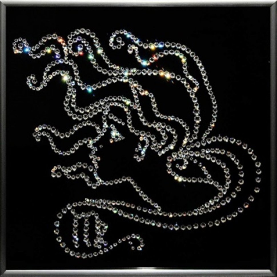 Картина Дева 25х25 см с кристаллами Swarovski (1119)