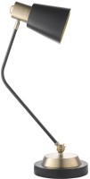 Лампа настольная pilwy, D21х65 см, золотистая/черная (76860)