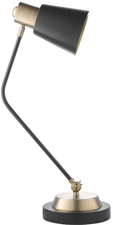 Лампа настольная pilwy, D21х65 см, золотистая/черная (76860)