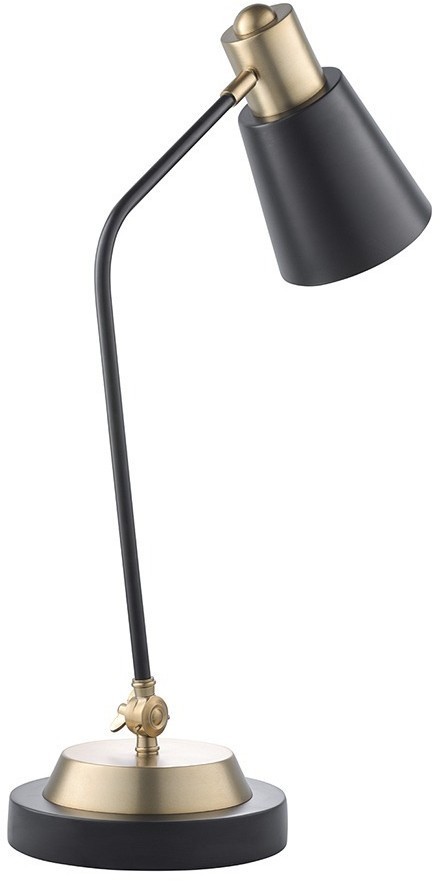 Лампа настольная pilwy, D21х65 см, золотистая/черная (76860)