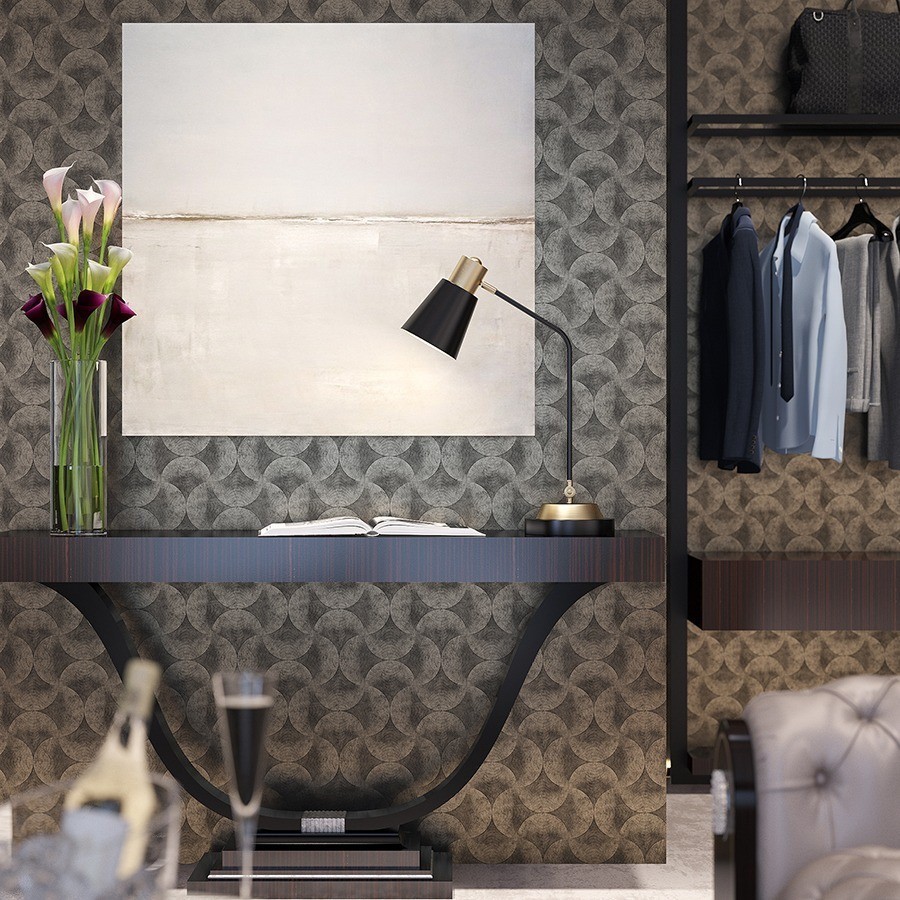 Лампа настольная pilwy, D21х65 см, золотистая/черная (76860)