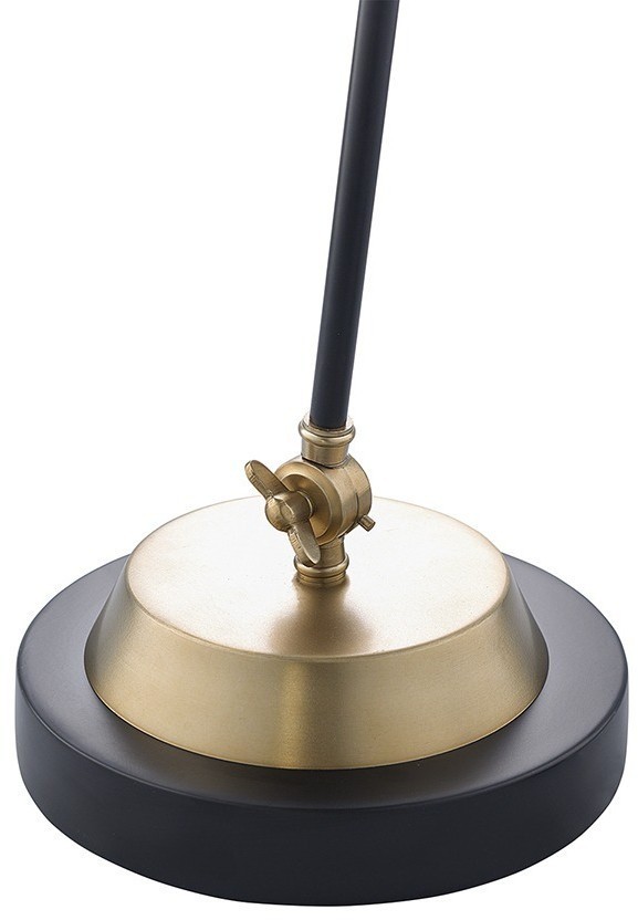 Лампа настольная pilwy, D21х65 см, золотистая/черная (76860)