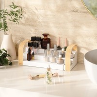 Полка для специй трехъярусная раздвижная bellwood, белая/натуральное дерево (76812)