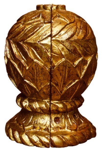 Книгодержатель SP-215, Массив манго, Antic gold, ROOMERS FURNITURE