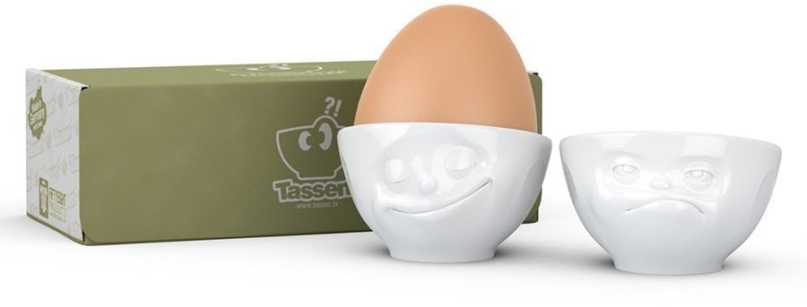 Набор подставок для яиц tassen happy & hmpff, 2 шт, белый (71255)