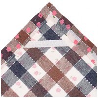 Набор полотенец из 2-х шт &quot;васильки&quot;,50х30см, махра зел+рогожка . 100% хлопок SANTALINO (850-453-93)