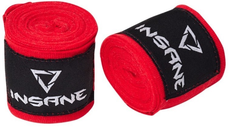 Бинт боксеркий INSANE COBRA, хлопок/нейлон, красный, 4,5 м (2095311)