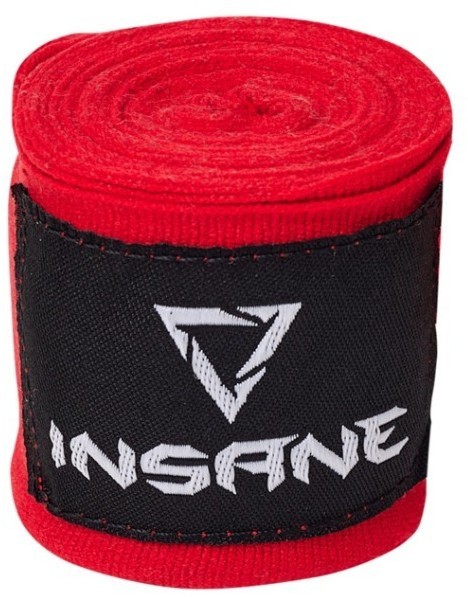 Бинт боксеркий INSANE COBRA, хлопок/нейлон, красный, 4,5 м (2095311)