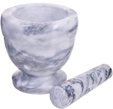 Ступка с пестиком для специй мраморная MAYER BOCH (27542)