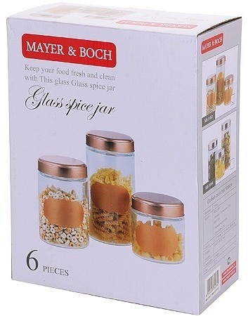 Набор банок для сыпучих продуктов 1700/1250/850мл MAYER BOCH (31063)
