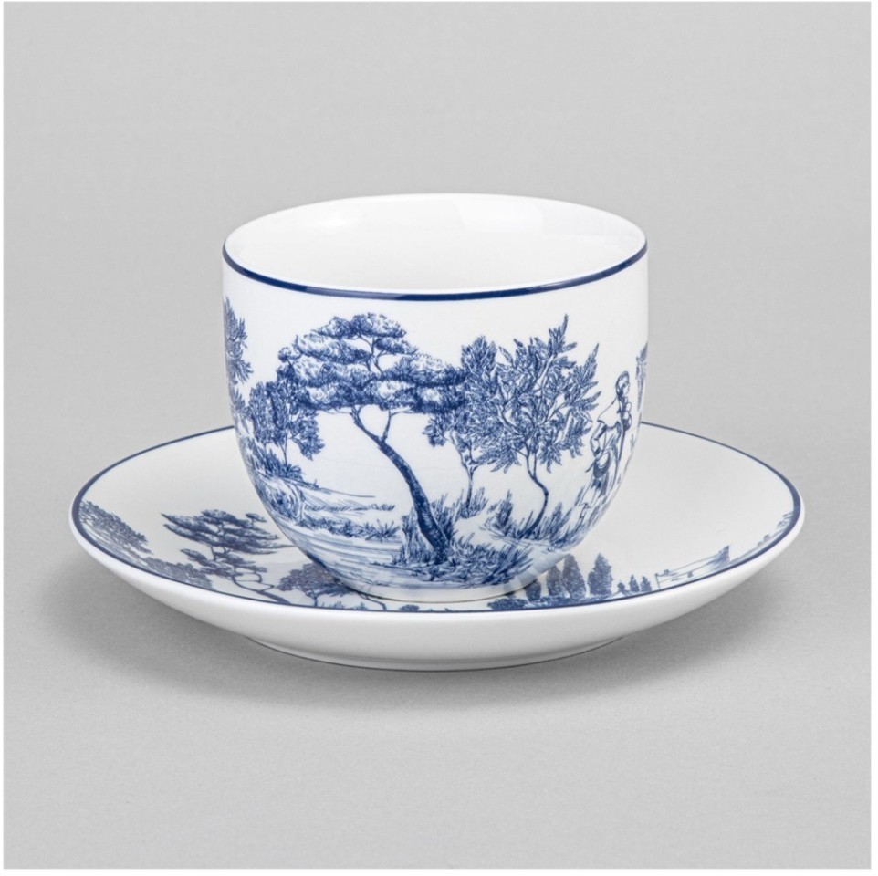 Чайный набор lefard "novel"  на металл. подставке на 4 пер. 8 пр. 220 мл (577-216)