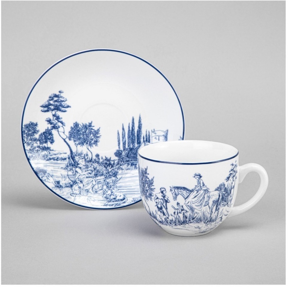 Чайный набор lefard "novel"  на металл. подставке на 4 пер. 8 пр. 220 мл (577-216)