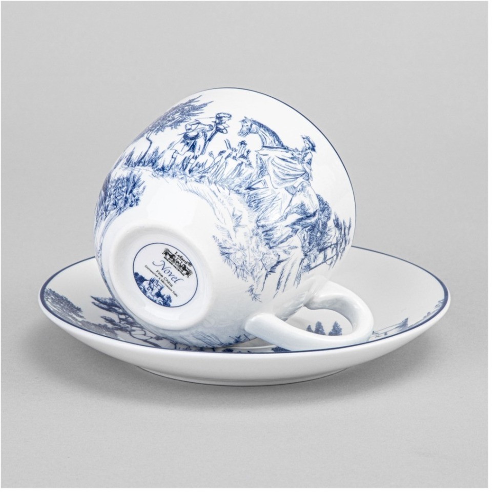 Чайный набор lefard "novel"  на металл. подставке на 4 пер. 8 пр. 220 мл (577-216)