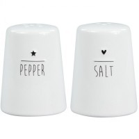 Bastion Collections Солонка и перечница Нeart Black LI/SALT&amp;PEPER BL