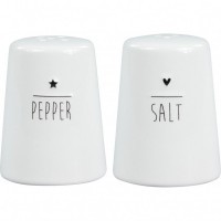 Bastion Collections Солонка и перечница Нeart Black LI/SALT&amp;PEPER BL