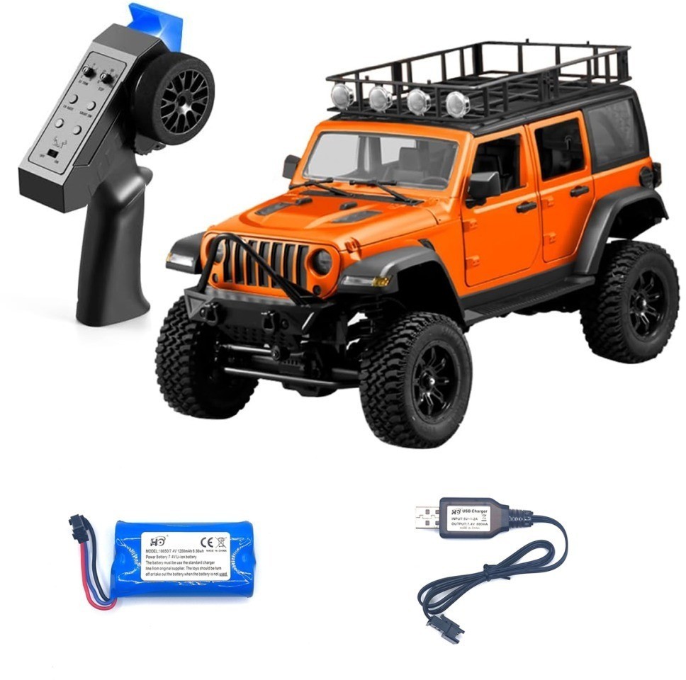 Радиоуправляемый внедорожник Wrangler 4WD 1:12 (MN-128-ORANGE)