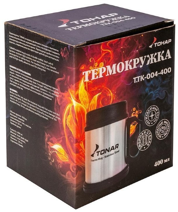 Термокружка Тонар 400 мл T.TK-004-400 (73699)