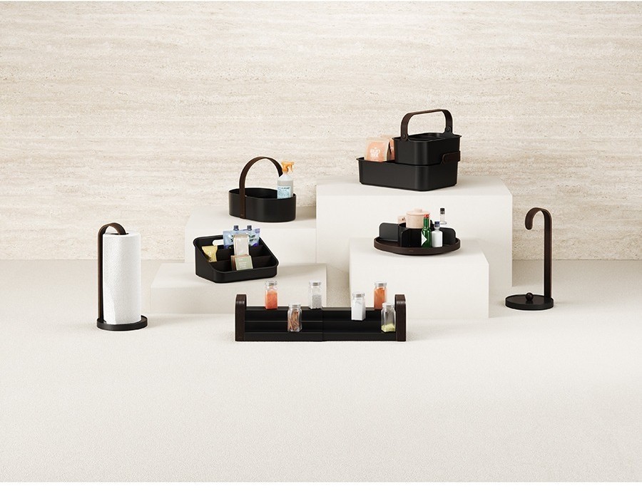 Органайзер для специй bellwood, черный/орех (78713)