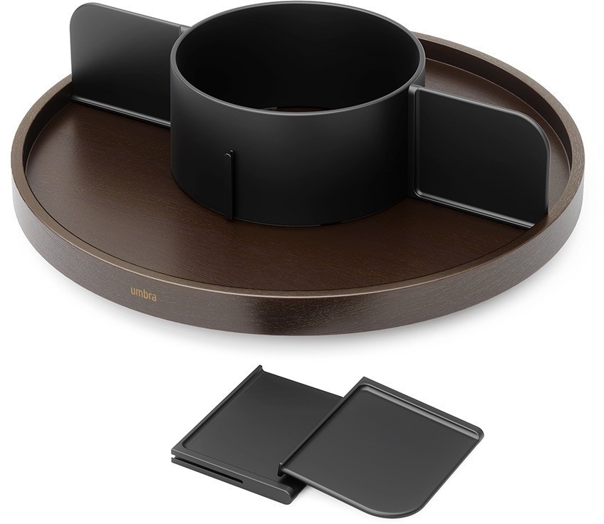 Органайзер для специй bellwood, черный/орех (78713)