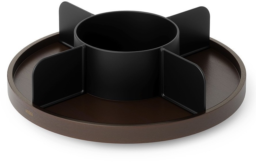 Органайзер для специй bellwood, черный/орех (78713)