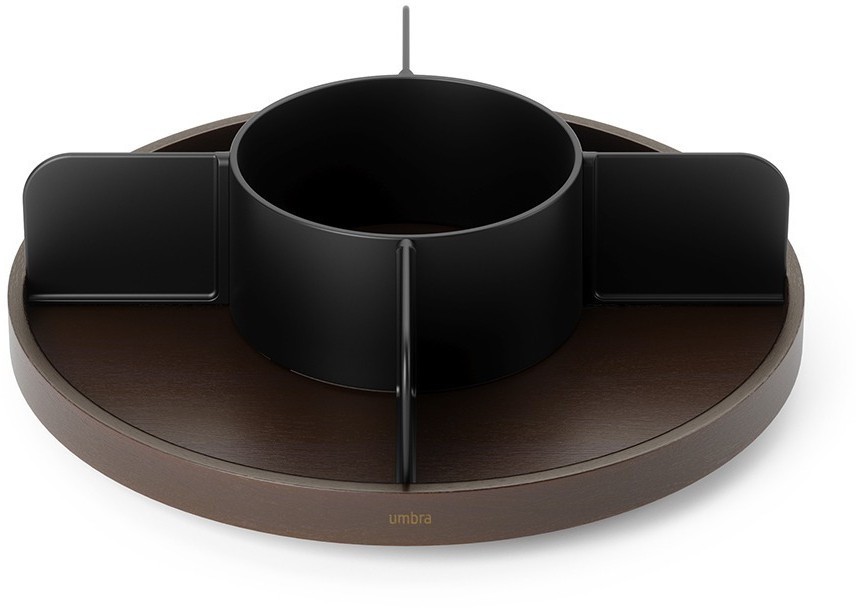 Органайзер для специй bellwood, черный/орех (78713)