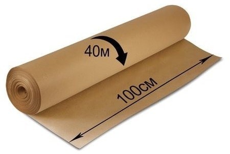Крафт-бумага в рулоне Brauberg Марка А (Коммунар) 1000 мм x 40 м 78 г/м2 440148 (86939)