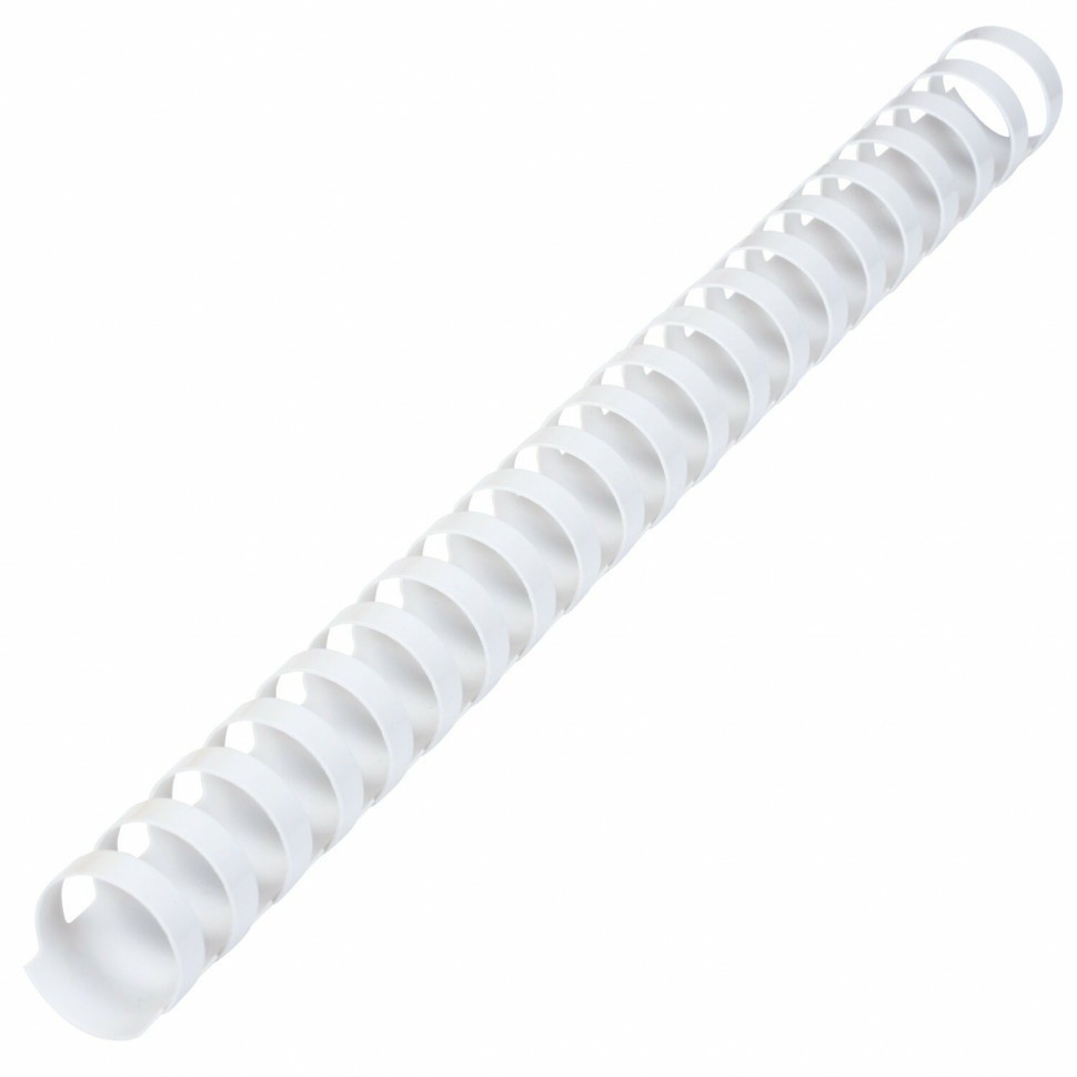 Пружины пластик. для переплета к-т 50 шт 22 мм (для сшив. 151-180 л.) белые Brauberg 530927 (89973)