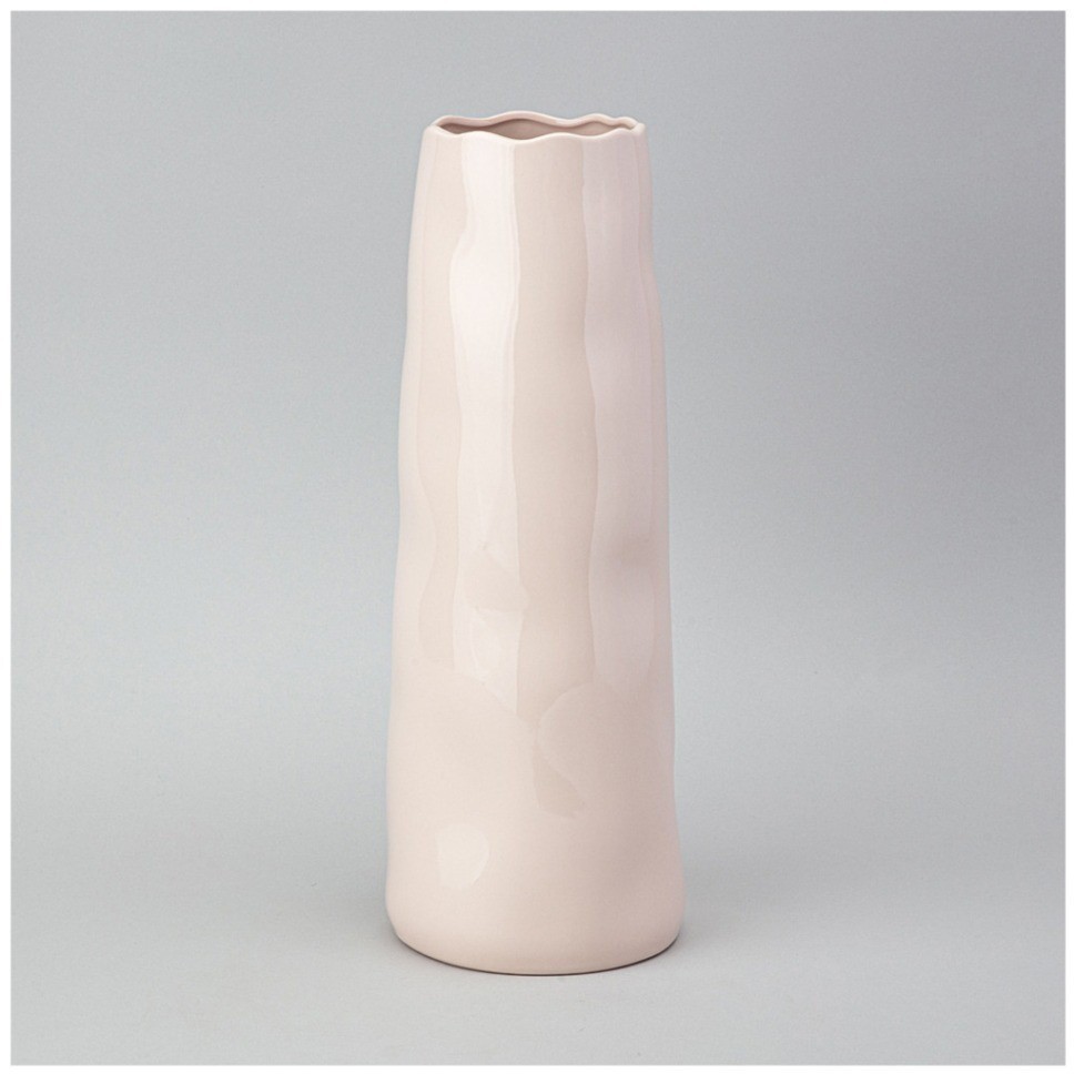 Ваза 13,6*13,9*37,5см цвет: пудровый Lefard (374-146)