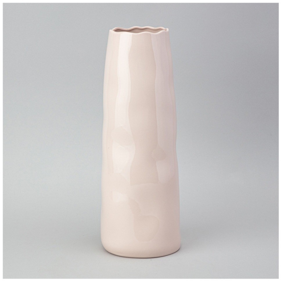 Ваза 13,6*13,9*37,5см цвет: пудровый Lefard (374-146)