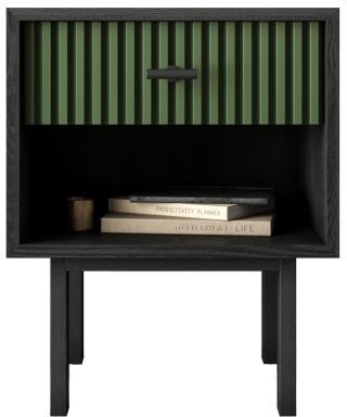 Тумбочка с верхним ящиком Emerson арт EM11/green/L-ET