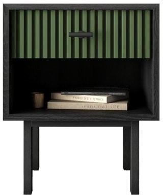 Тумбочка с верхним ящиком Emerson арт EM11/green/L-ET