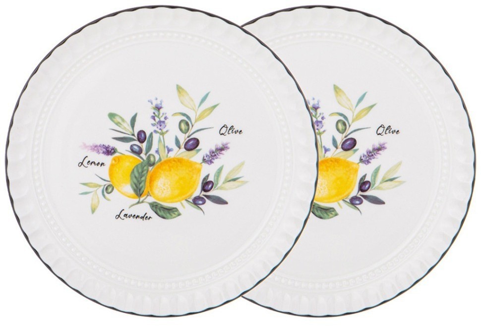 Набор тарелок десертных lefard "kitchen passions" 2 шт. 16*1,5 см (189-471)