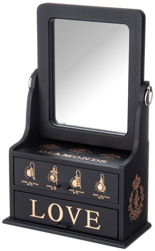 Шкатулка для украшений с зеркалом 24*11*31 см Lefard (129-524)