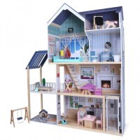 Деревянный кукольный домик «Мэделин Авенью» с мебелью 28 предметов (PD320-08)