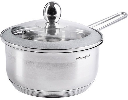 Ковш кухонный с крышкой 1 л из нержавеющей стали MAYER BOCH (30974)