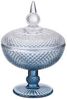 Емкость для хранения на ножке &quot;diamant blue&quot; 15,7*15,7*23см Lefard (355-319)