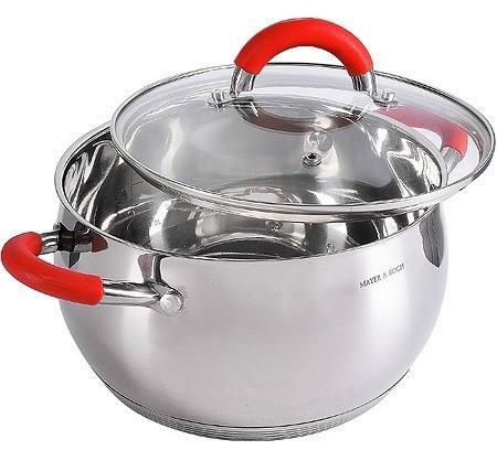 Набор кастрюль 3 шт из нержавеющей стали с крышками MAYER BOCH (30993)