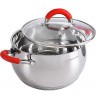 Набор кастрюль 3 шт из нержавеющей стали с крышками MAYER BOCH (30993)