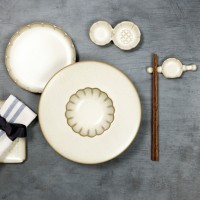 Тарелка L9731-Cream, 23,8 см, каменная керамика, ROOMERS TABLEWARE