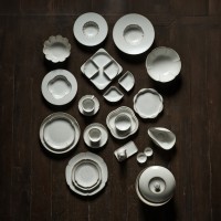 Тарелка L9731-Cream, 23,8 см, каменная керамика, ROOMERS TABLEWARE