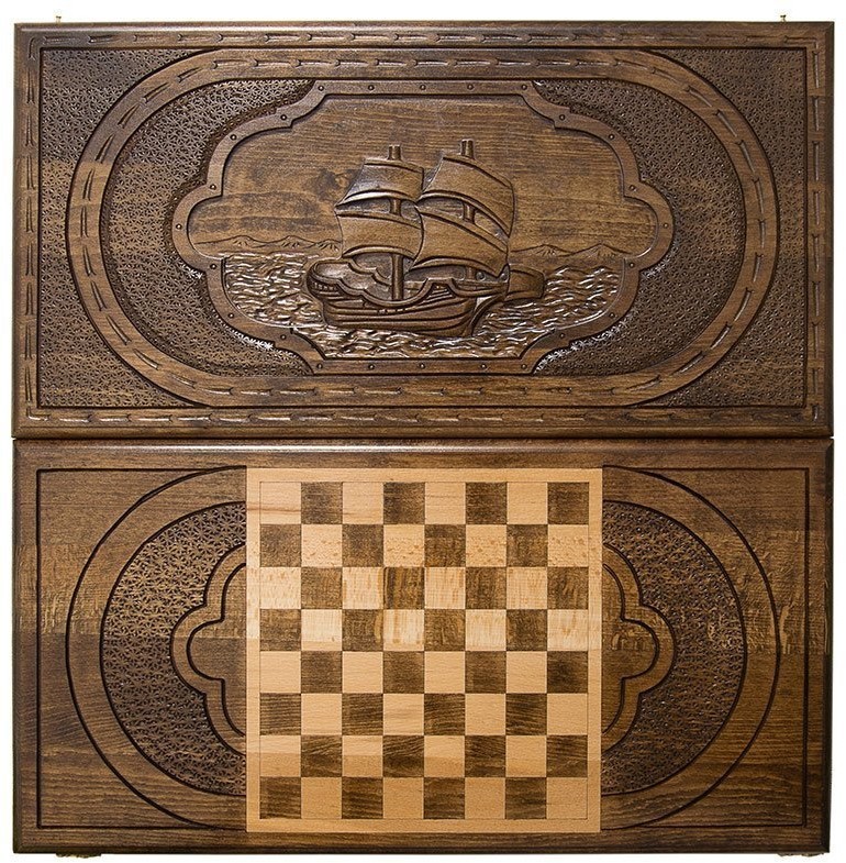 Нарды резные "Парусник", Mirzoyan (28670)